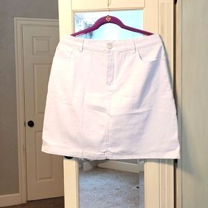 DG2 White Denim Jean Skirt - NEW